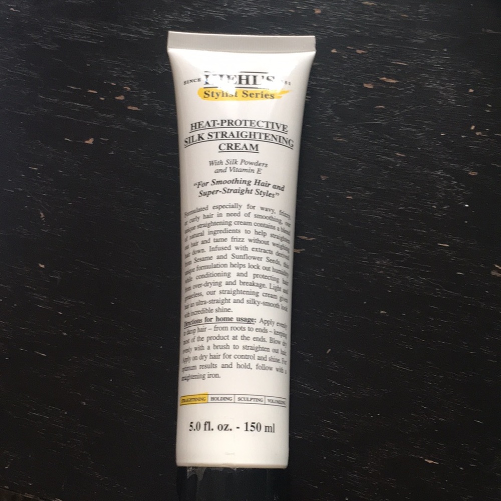 Kiehls heat protective silk straightening cream